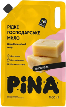 Мило рідке господарське ТМ &ldquo;PINA&rdquo; &ldquo;Universal&rdquo; 1.0 л дой-пак PINA-21309 фото