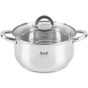 Каструля Krauff 5.8 л зі скляною кришкою 24 см KRAUFF-000090 фото
